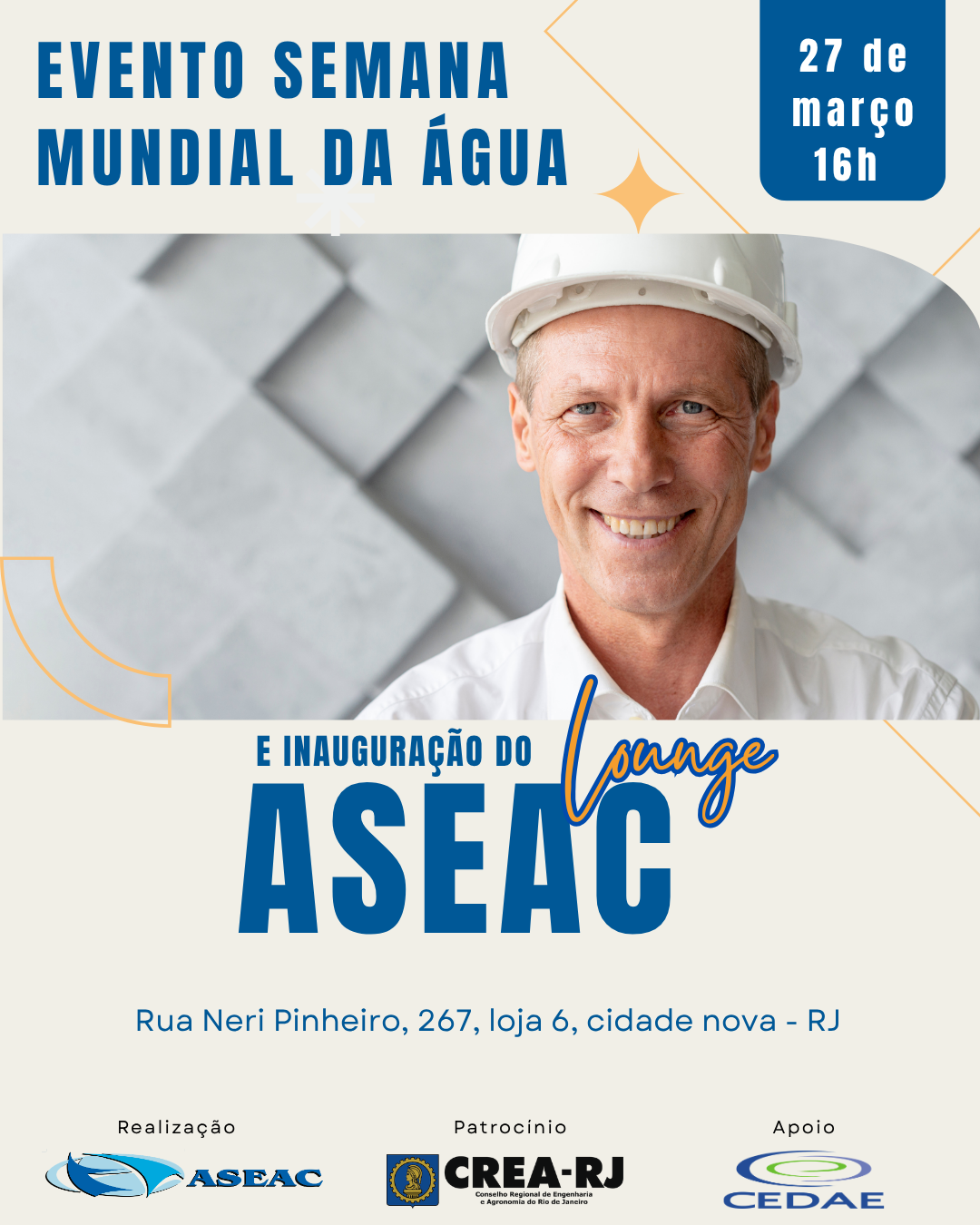 Evento que celebra a Semana Mundial da Água e marca a inauguração da nova sede da ASEAC