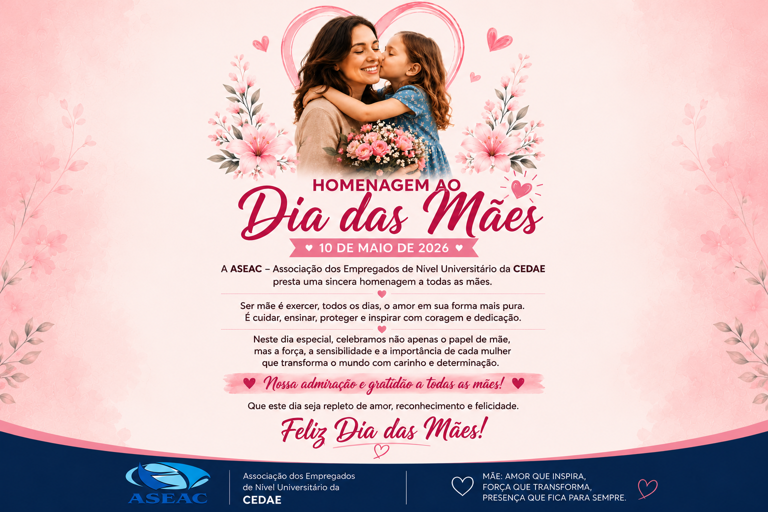 Folder dia das Mães 2026 slide