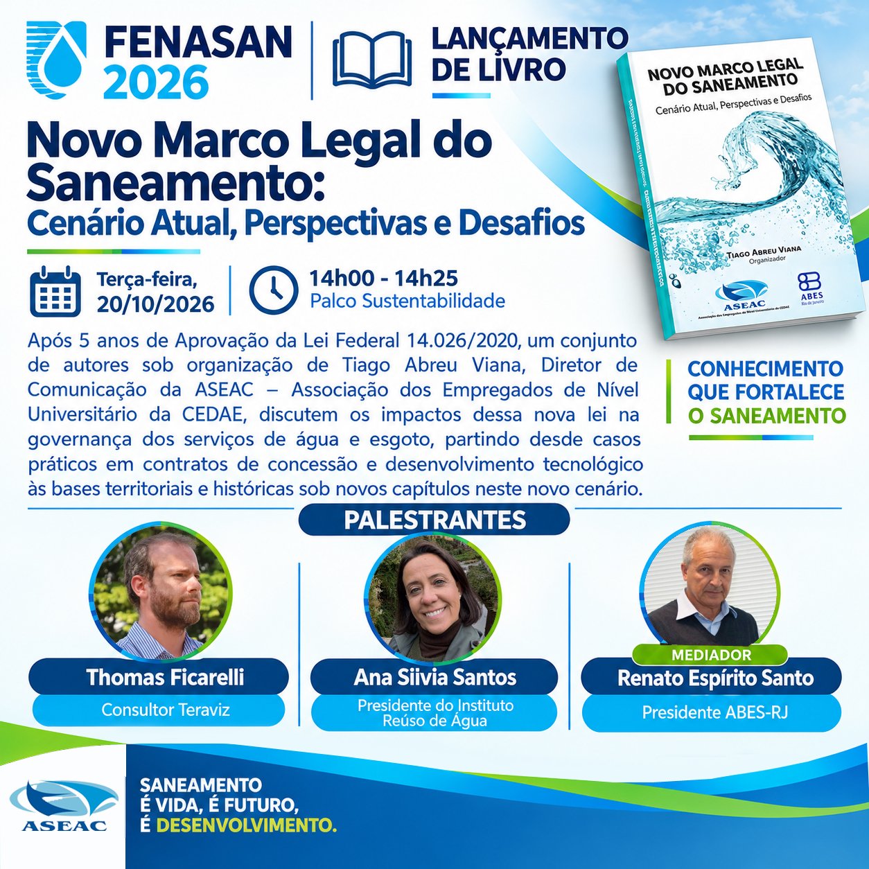 Palestra Novo Marco Legal do Saneamento – FENASAN 2026