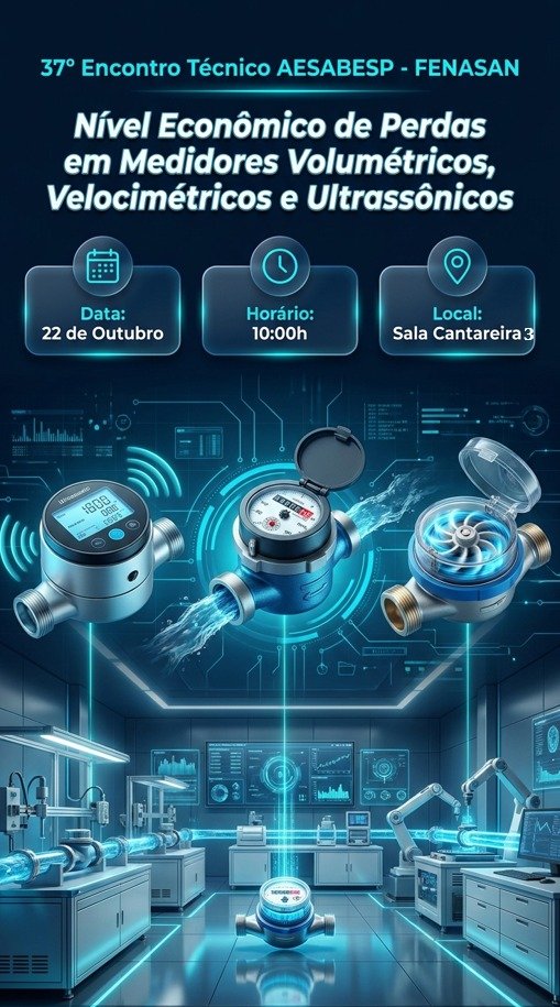 Palestra Técnica “Nível Econômico de Perdas em Medidores Volumétricos, Velocimétricos e Ultrassônicos”