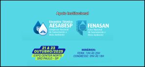 FENASAN 2025 (21 a 23 de Outubro de 2025) – Envie seu trabalho técnico para compartilhar conhecimento com outros técnicos do Brasil